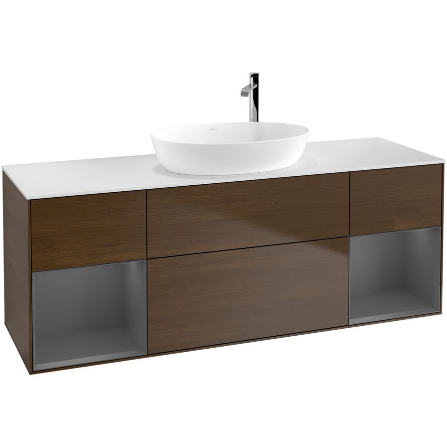 Wastafelonderkast Finion 1600x603x501mm W.Veneer F981GKGN