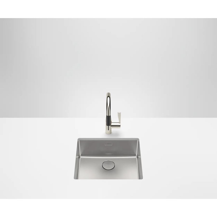 Enkele spoelbak-RVS gebor