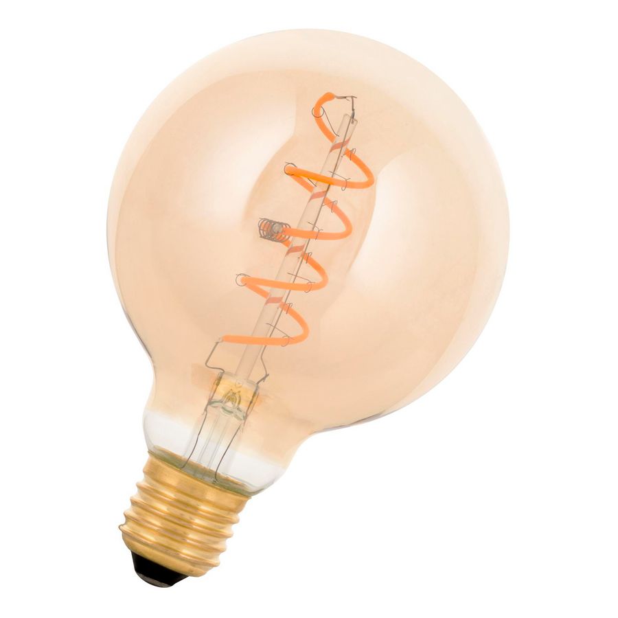LED-lamp William G95 SPIRALED E27 DIM 3.2W 180lm 919 goud