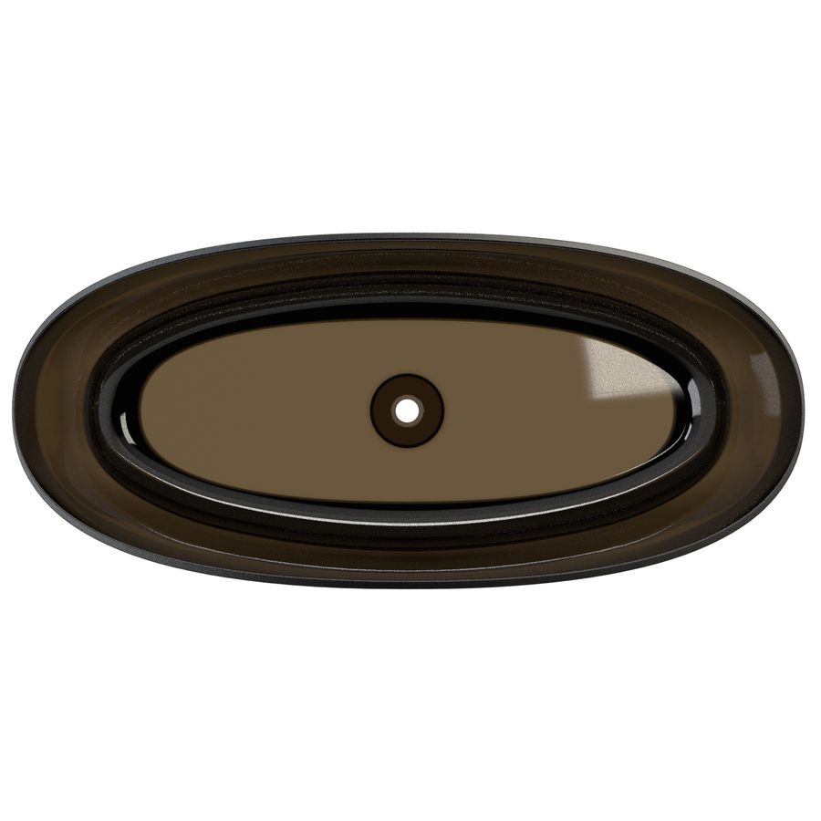OVAL 160x72 frosted umber