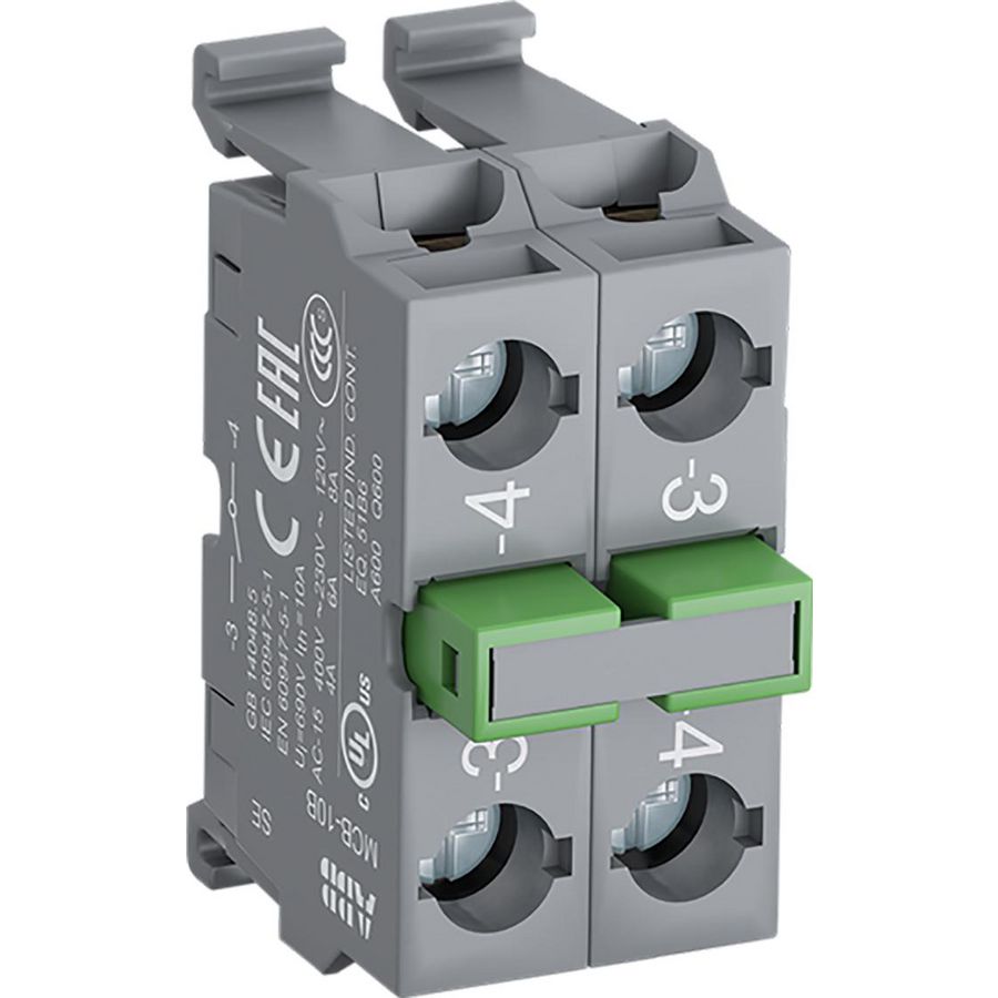 Contactblok voor bodemmontage 2 no