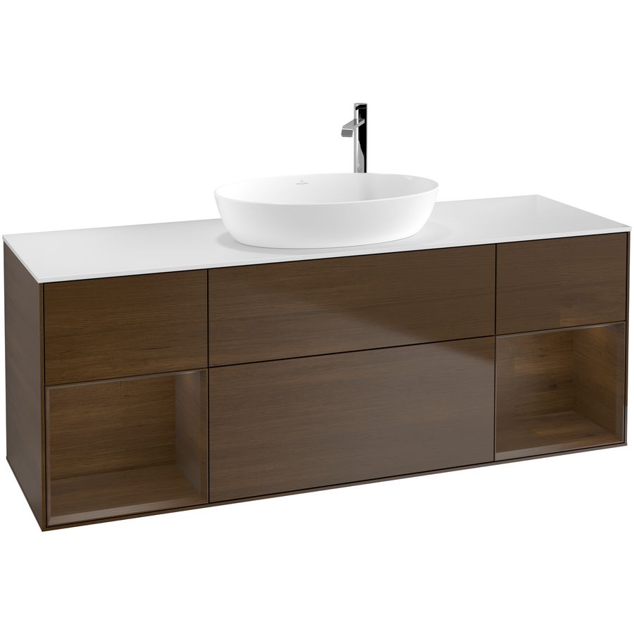 Wastafelonderkast Finion 1600x603x501mm W.Veneer F981GNGN