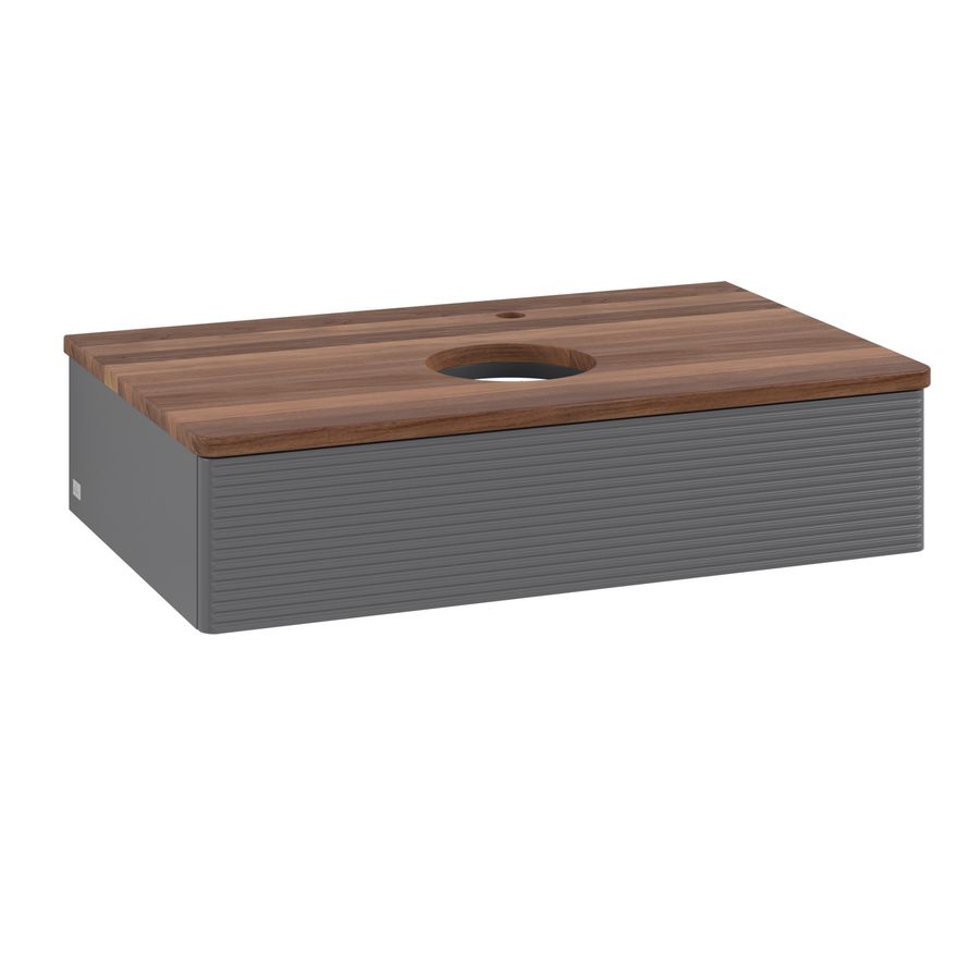 Wastafelonderkast Antao 800x190x500mm Antr. Matt Lacquer L08152GK