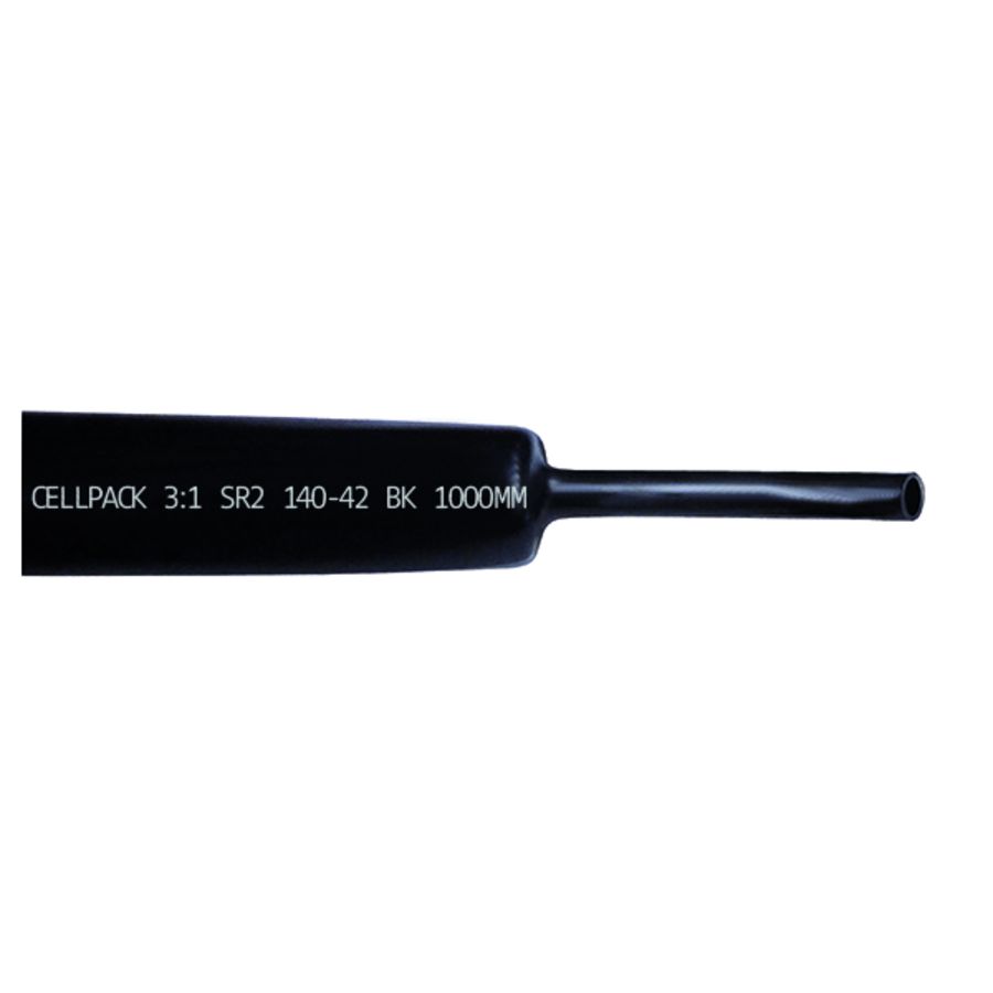 Krimpbuis dikw. krimpverh. 3 : 1 - SR2/140-42/zwart/1000mm