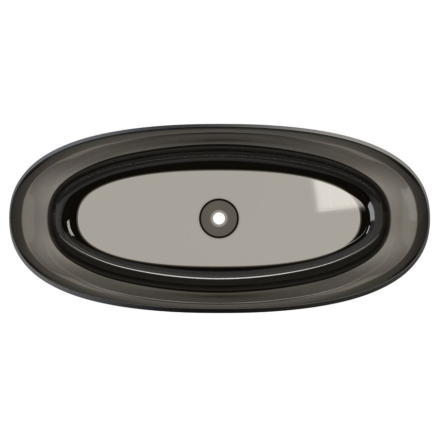OVAL 160x72 frosted smoke