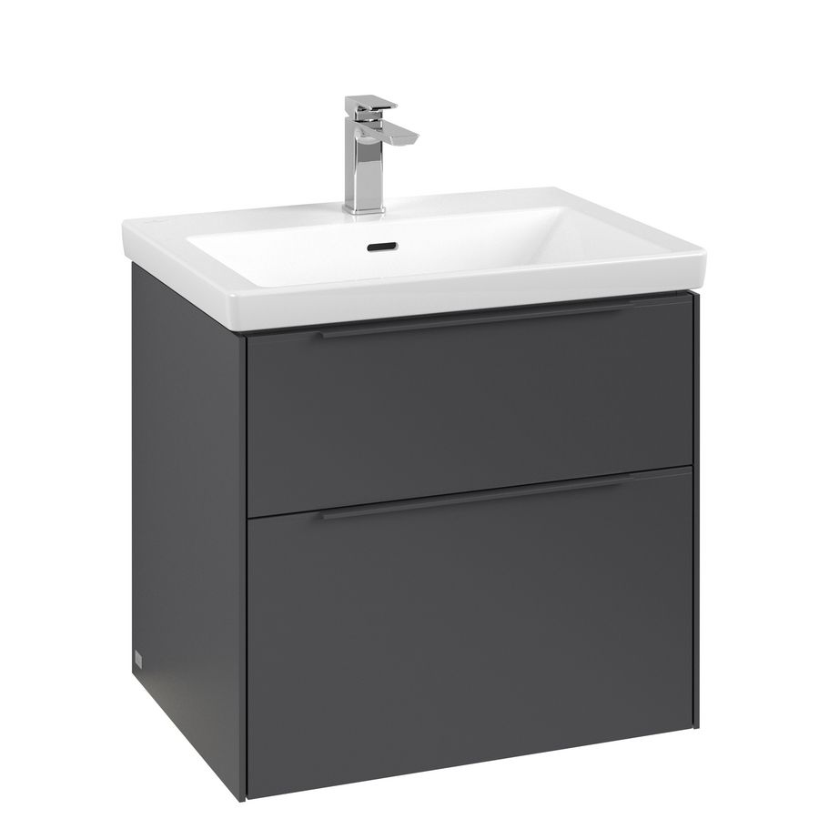 Wastafelonderkast Subway 3.0 622x576x478mm Graphite C576L2VR