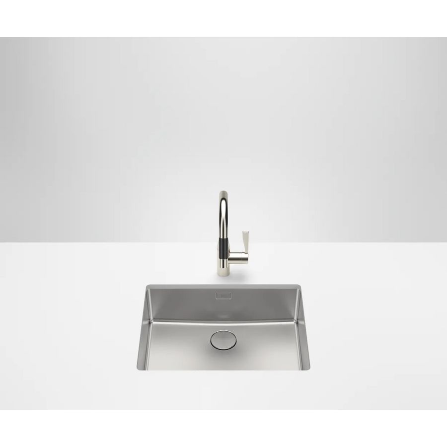 Enkele spoelbak-RVS gebor