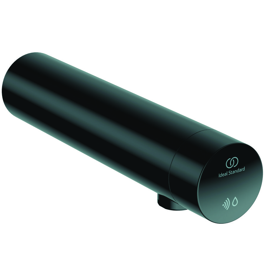 Wandkraan z. menging wand batterij black onyx Sensorflow