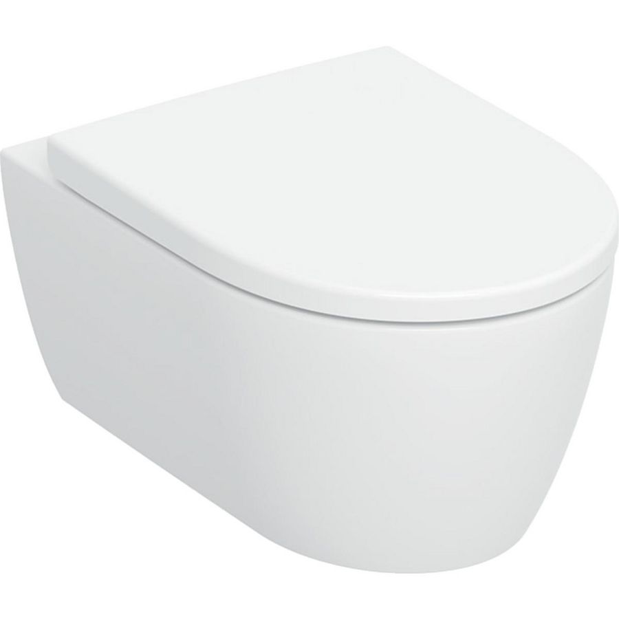 Wandcloset combipack iCon diepspoel TurboFlush 530mmm wit KeraTect incl. zitting Softclose Quickrelease 