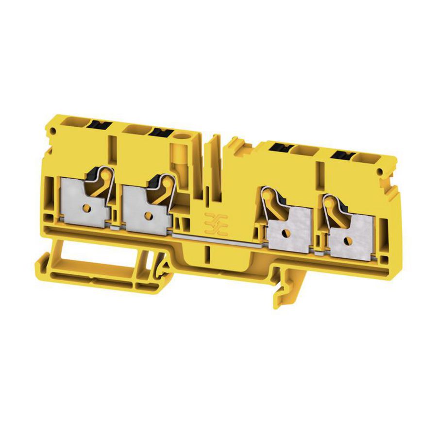Doorvoerklem zwart/geel 6mm² 41A 800V 2881480000 VVE=50