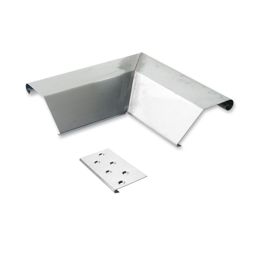 Zinken buitenhoekstuk v. KliQ deklijst 45/70mm compleet