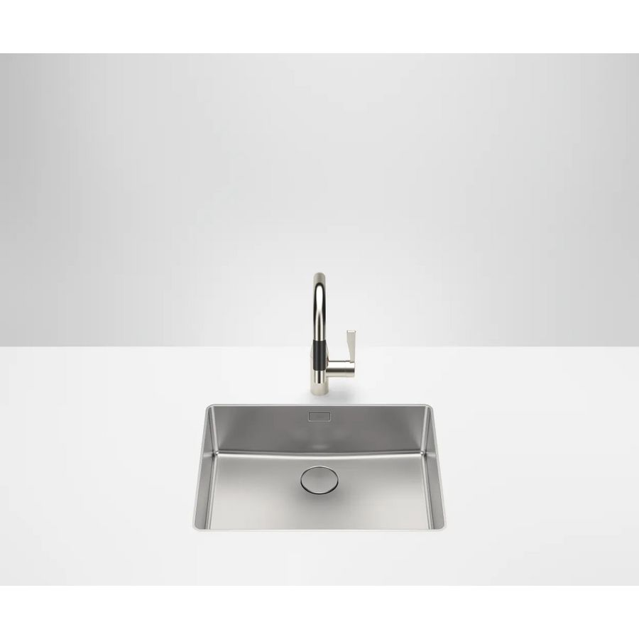 Enkele spoelbak-RVS gebor