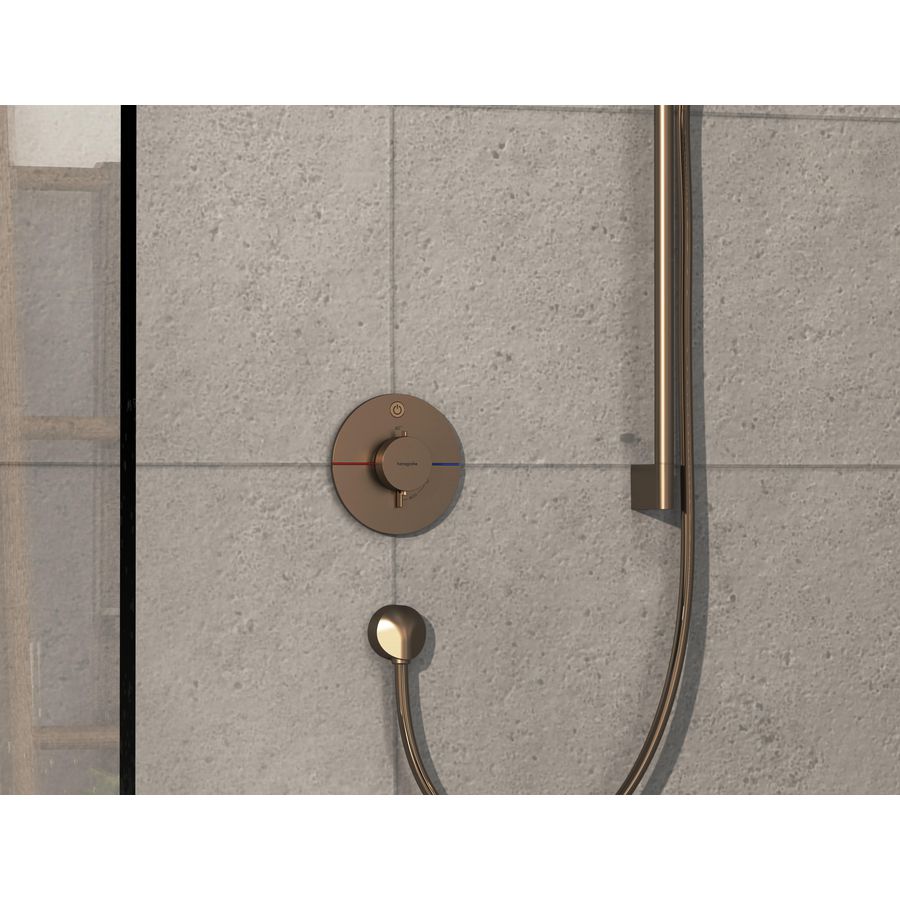 ShowerSelect Comfort S thermostaat afbouwdeel tbv inbouw voor 1 functie Brushed Bronze