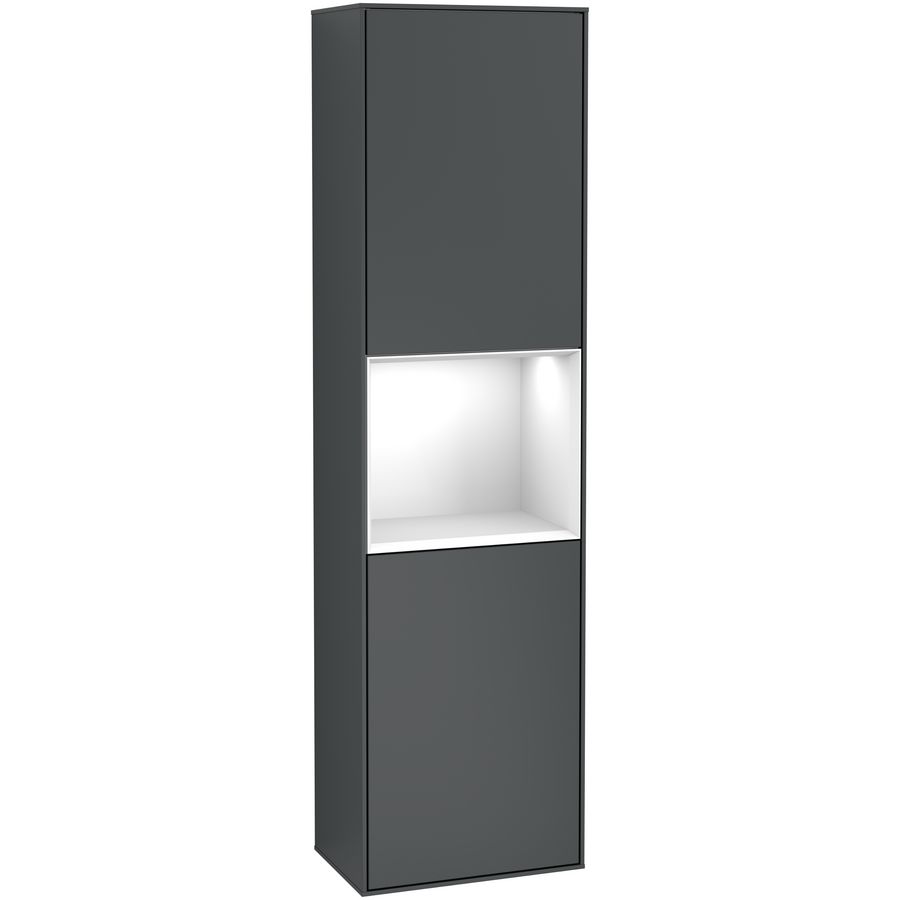 Hoge kast Finion 418x1516x270mm Mid.Blue Matt Lacquer F460GFHG