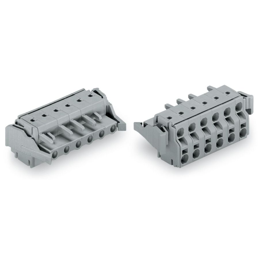 2-draads FE steker 2,5 mm² grijs 231-2203/037-000 VVE=50