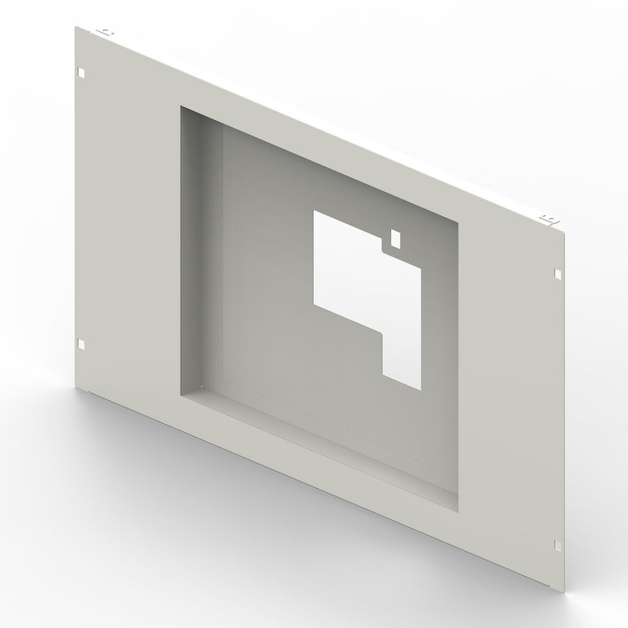 Afdekplaat DPX3 1600 4-polig aardlekschakelaar 36 mod. Horiz