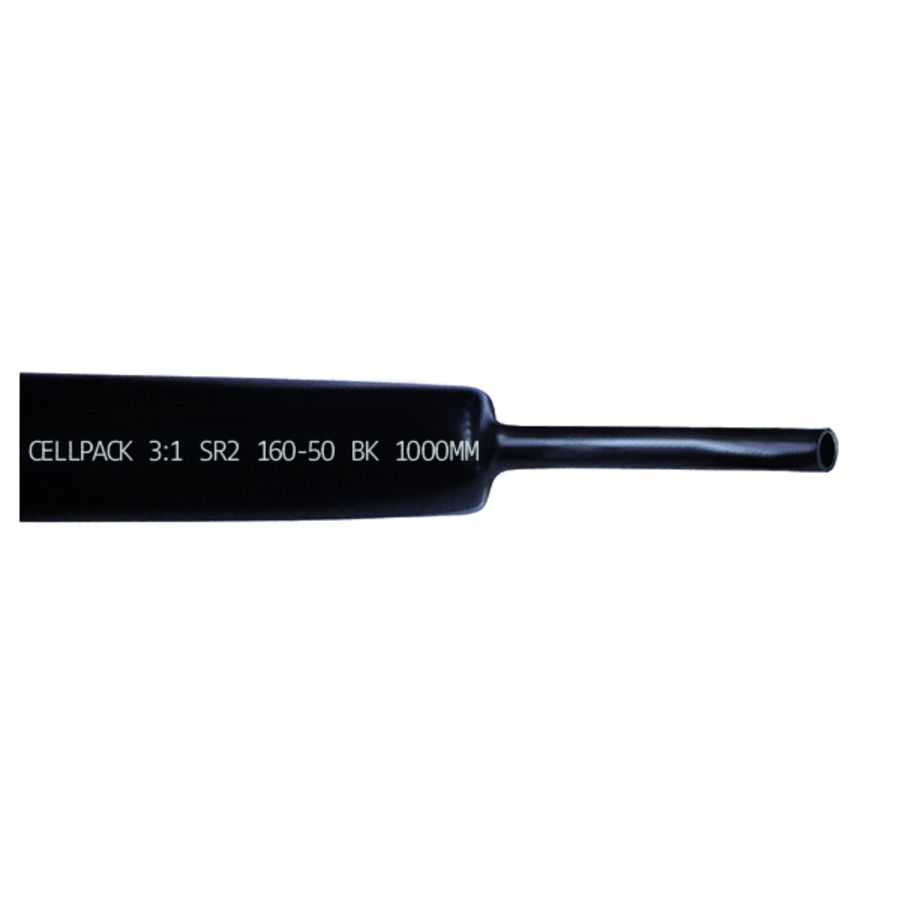 Krimpbuis dikw. krimpverh. 3 : 1 - SR2/160-50/zwart/1000mm