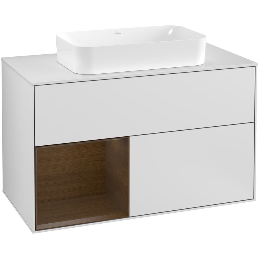 Wastafelonderkast Finion 1000x603x501mm White Matt Lacquer G241GNMT