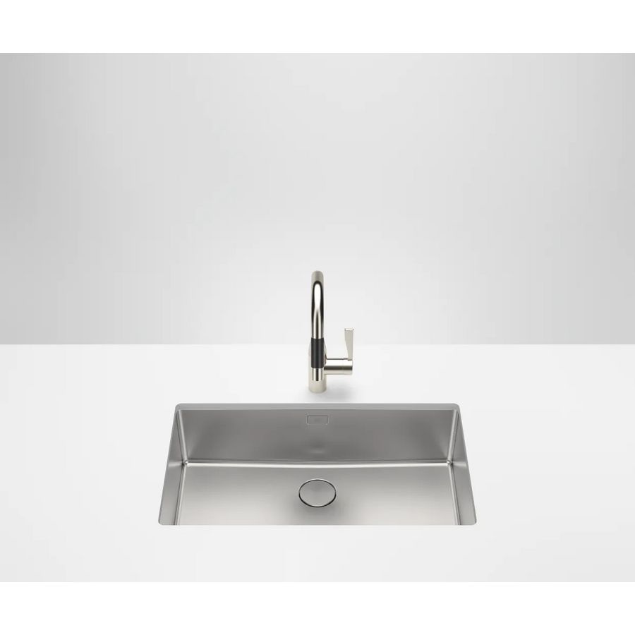 Enkele spoelbak-RVS gebor