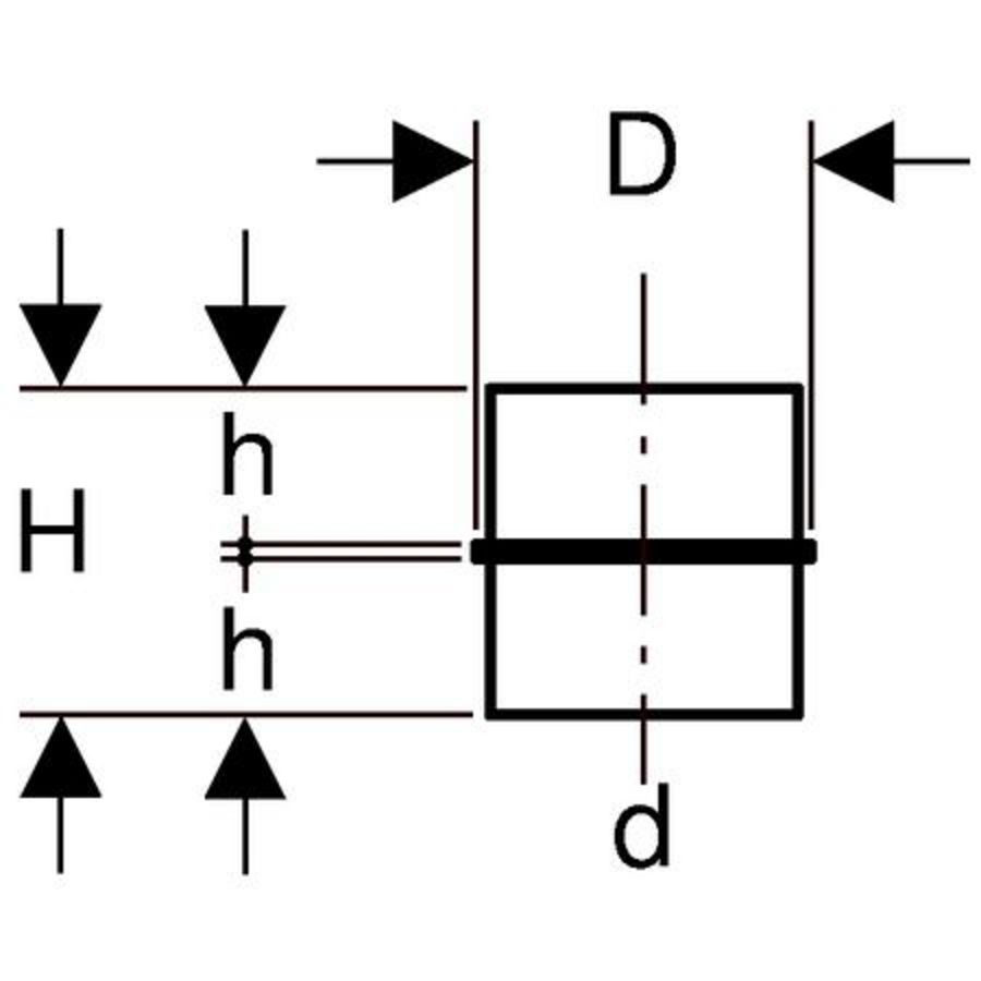 Polyethyleen (PE) kraagbus 75mm