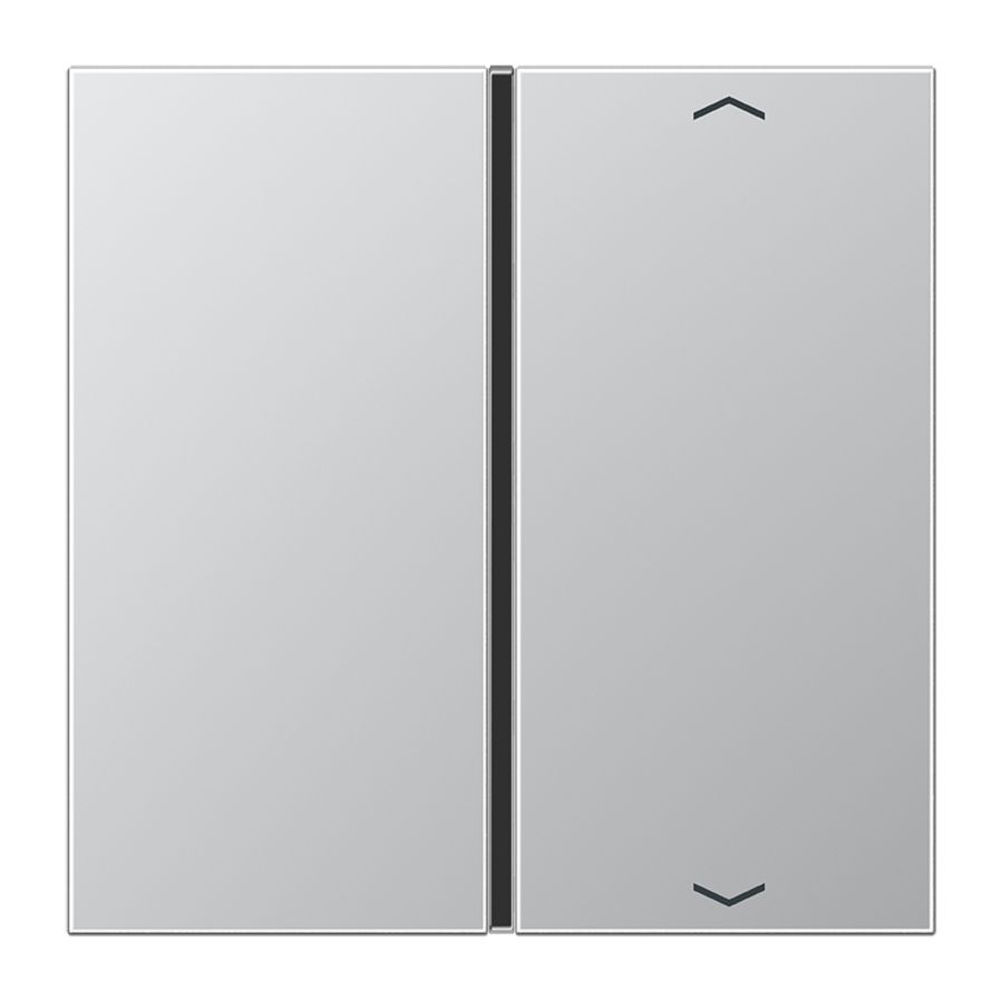 Tastafdekking LS-alu. 1-voudig .pijl compleet KNX