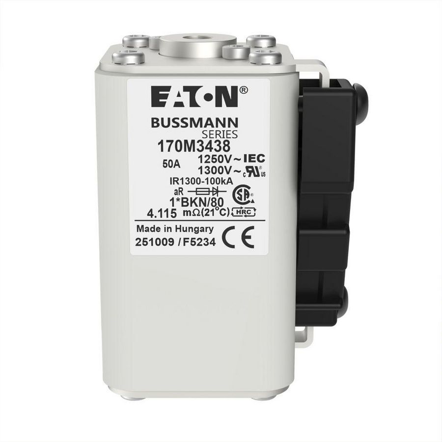 Zekering h. snelheid 50A AC 1250V 100kA compact 1 45x VVE=3