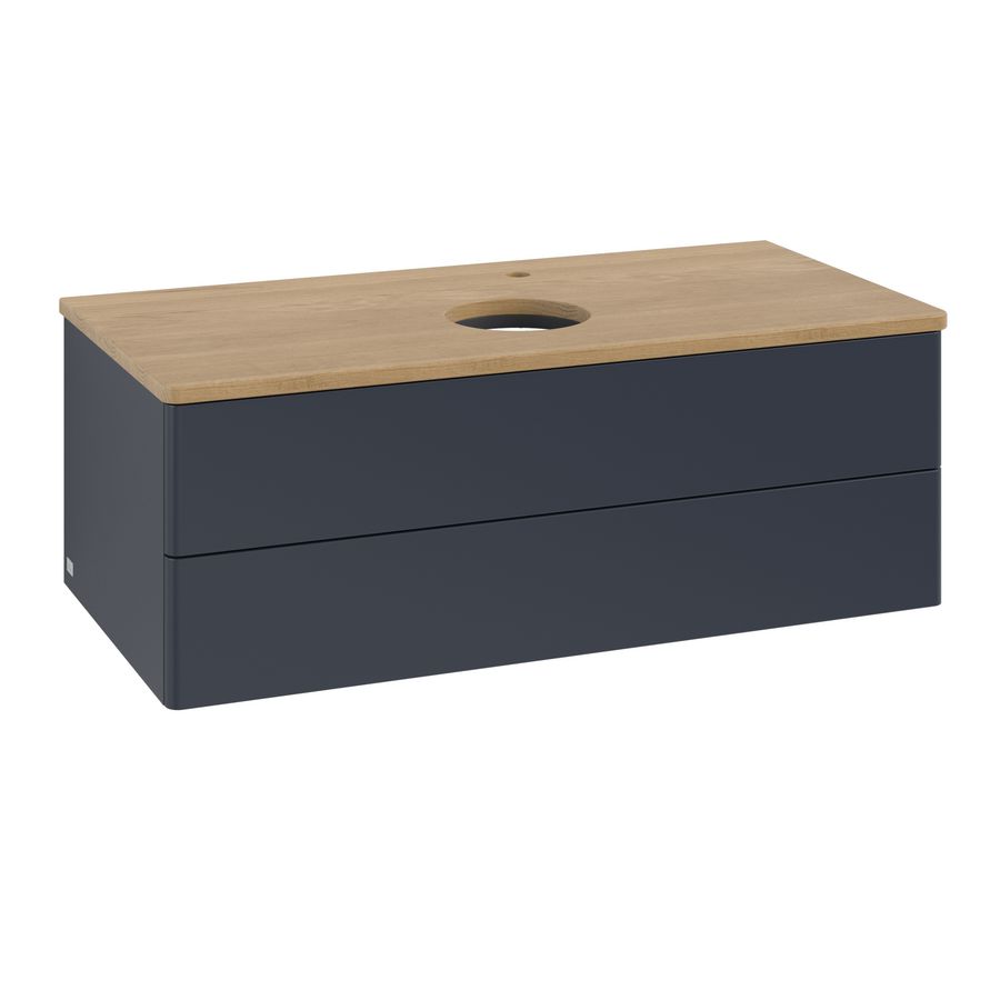 Wastafelonderkast Antao 1000x360x500mm Mid.Blue Matt Lacquer K20051HG