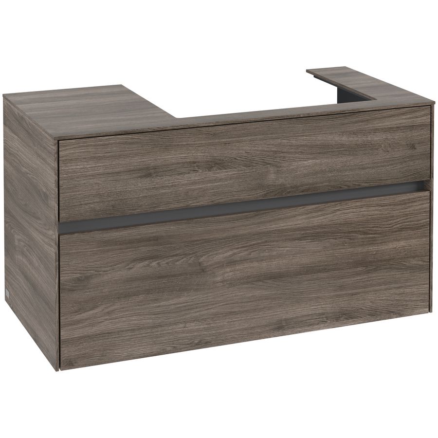 Wastafelonderkast Collaro 1000x548x500mm Stone Oak C01800RK