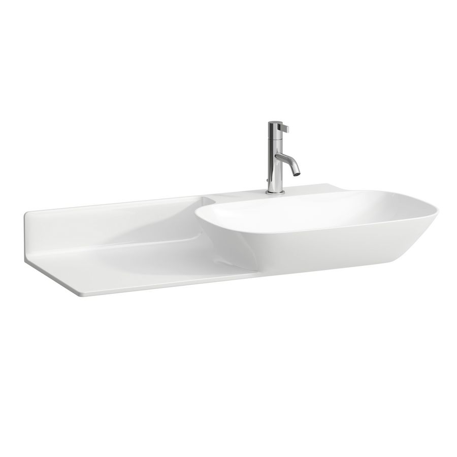 Meubelwastafel Asymmetrische Links Ino 90X45 wit