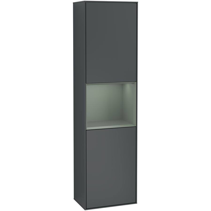 Hoge kast Finion 418x1516x270mm Mid.Blue Matt Lacquer F460GMHG