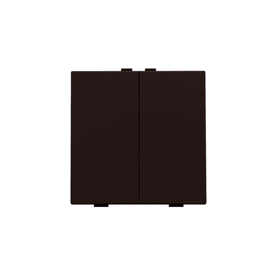 2-voudige drukknop Home Control dark brown