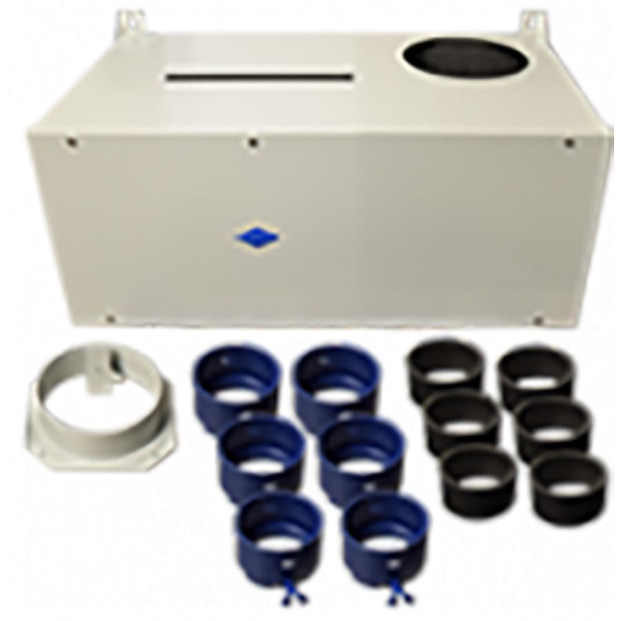 Dem/Qual.Flow univ. plenum wand/plafond mont. 8 aansl.