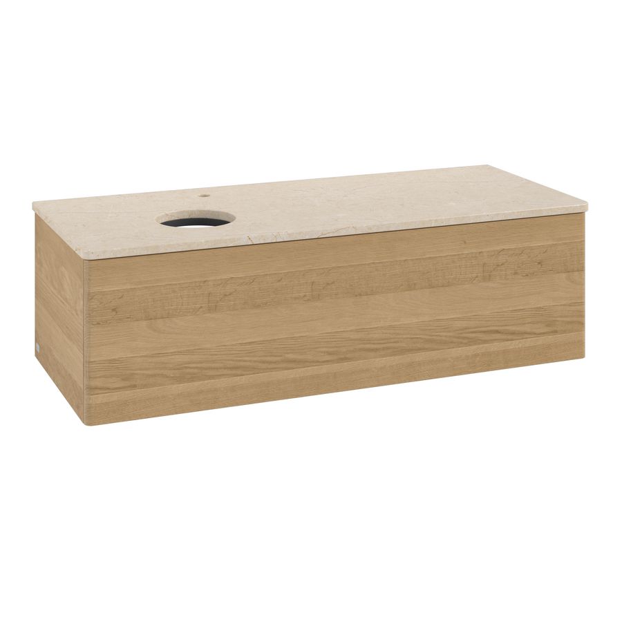 Wastafelonderkast Antao 1200x360x500mm Honey Oak K33053HN
