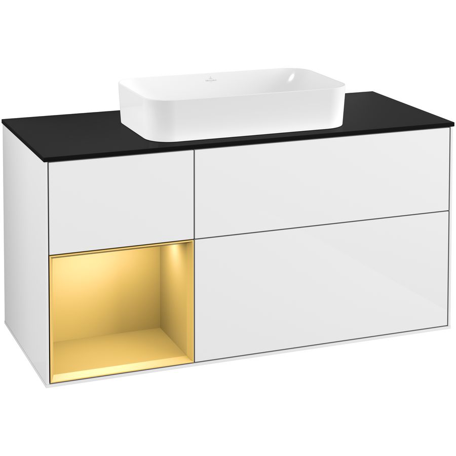 Wastafelonderkast Finion 1200x603x501mm G.White.L G292HFGF