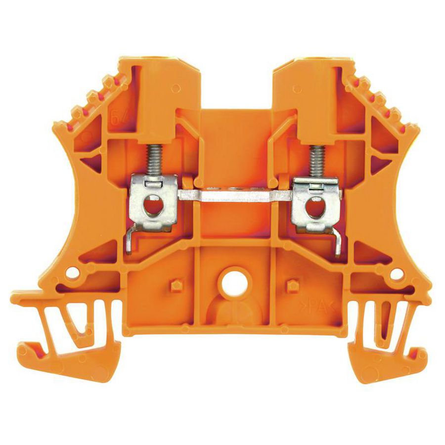 Doorvoerklem oranje 2.5mm2 24 A, 1020060000 VVE=100