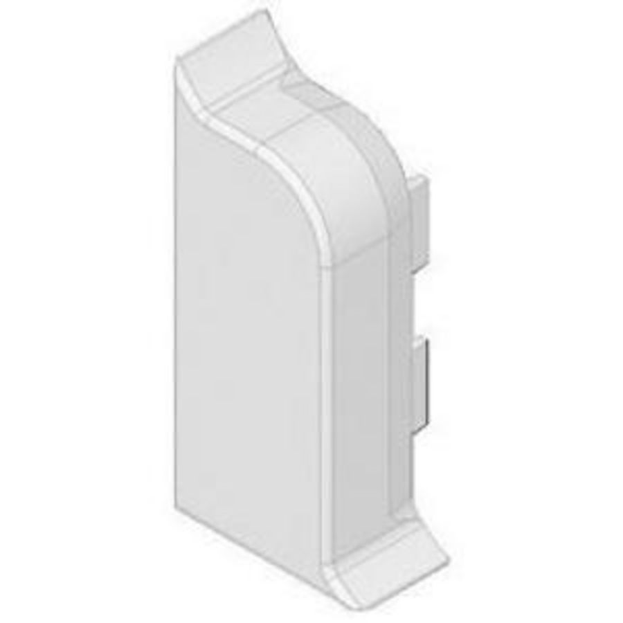 SLK EINDSTUK LINKS 20X50 RAL9001 VVE=10