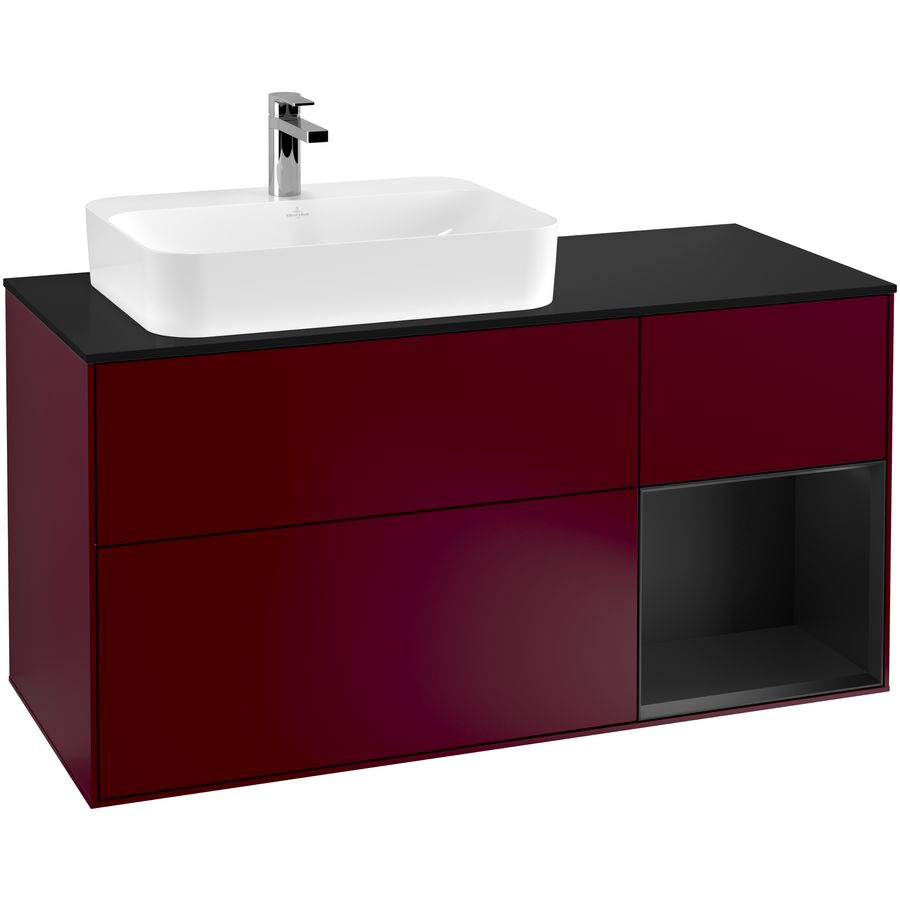 Wastafelonderkast Finion 1200x603x501mm Peony Matt Lacquer G402PDHB