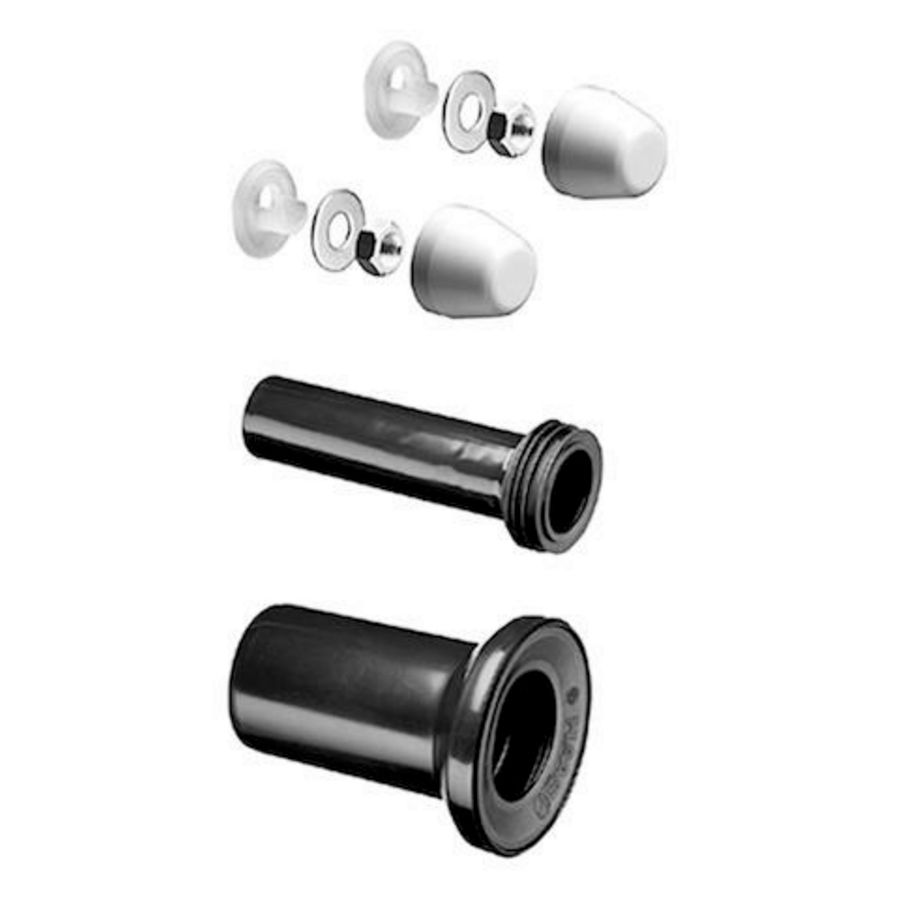 WC toe- en afvoersetvoor hang-WC met afvoerbuis 110 mm