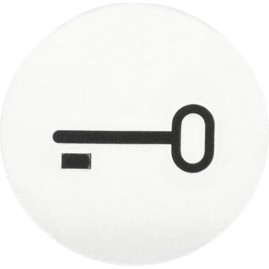 Voelbaar transparant sleutelsymbool SI