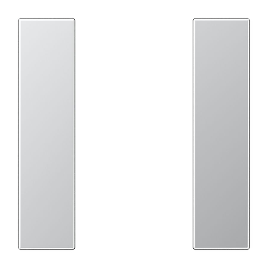 Tastafdekking compleet 1-voudig LS aluminium KNX