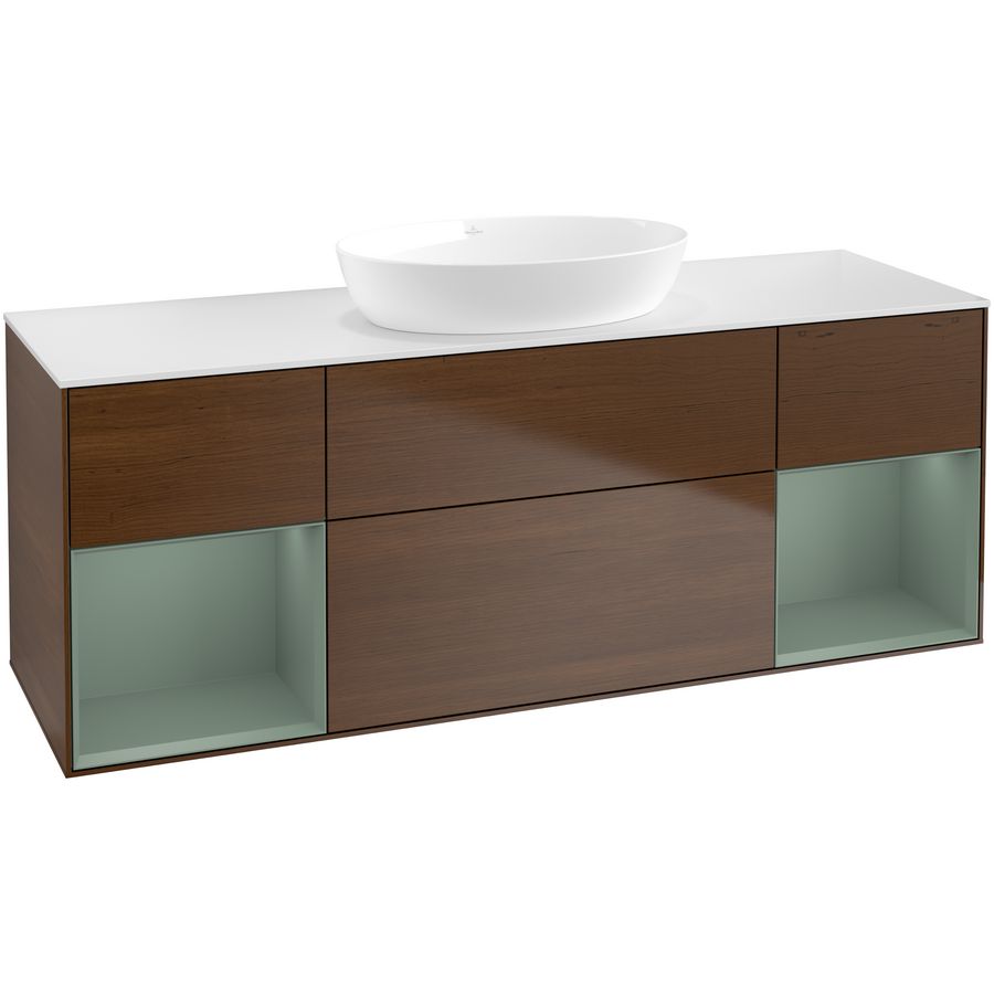 Wastafelonderkast Finion 1600x603x501mm W.Veneer FD01GMGN