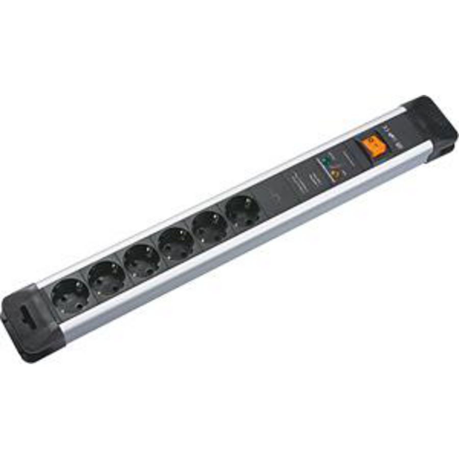 Connectus 6x 230V RA + schakelaar + oversp.beveiliging