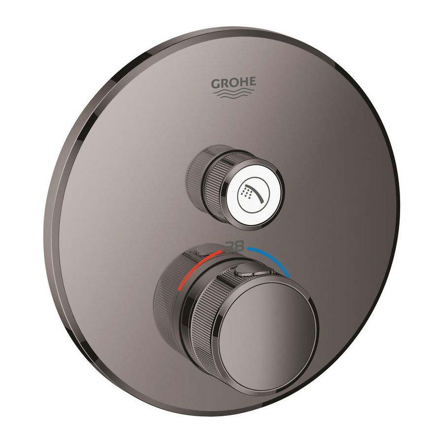 Afbouwdeel Grohtherm smartctr douche t hard graphite (donker grijs) rond