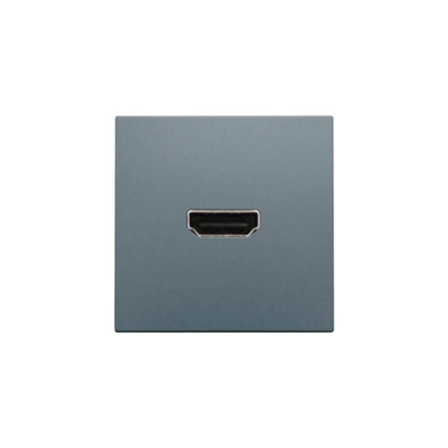 Afwerkingsset met HDMI-naar-HDMI-aansl. blue grey coated
