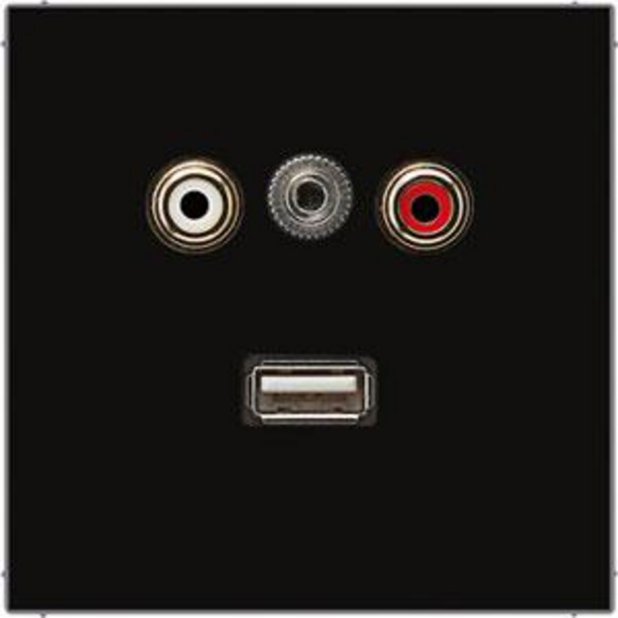 Afdekking zwart v. Audio/Jack/USB LS990 VVE=10