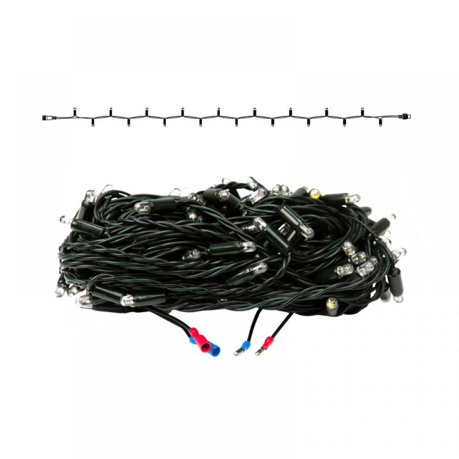 Boomverlichting pro 24V 420 LED 3000K WW L=63mtr. groene draad