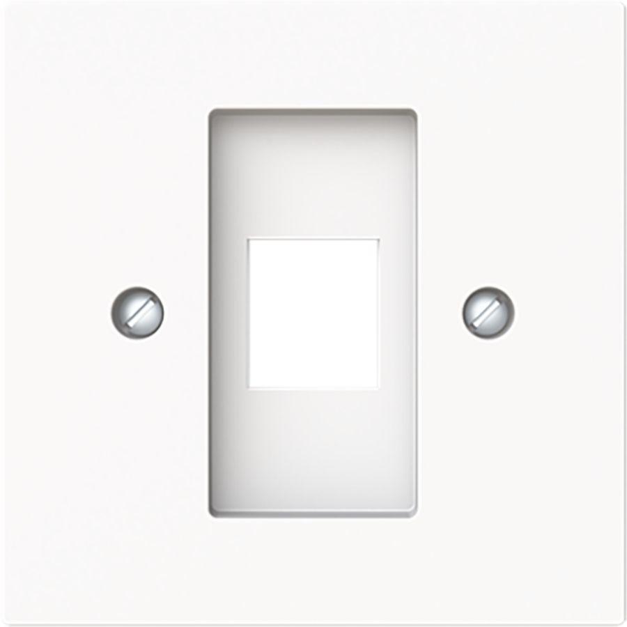 Centraalplaat 1x modular jack 216000-2/216005-4 art-matwit (2561-44M)