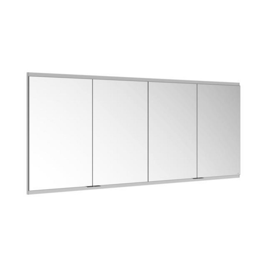 Spiegelkast/onverl. wandinb/2wcd/2usb/1800x700x160mm zilv