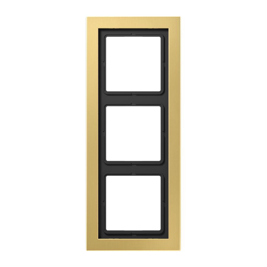 Afdekraam 3-voudig LSD messing klassiek