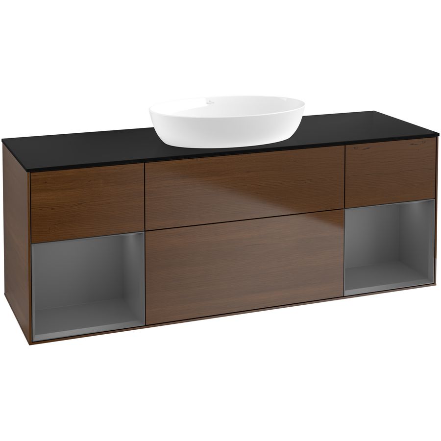 Wastafelonderkast Finion 1600x603x501mm W.Veneer FD02GKGN